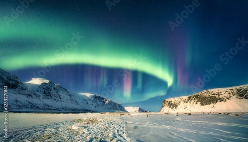 Embrace the tranquility of an aurora-filled night.  
