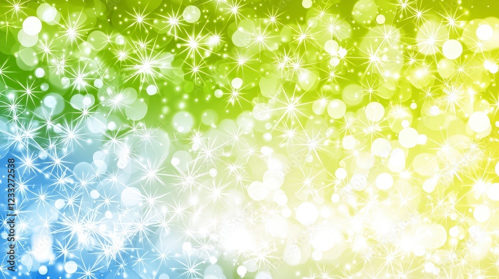 Fototapeta premium Vibrant Colorful Abstract Background with Sparkling Light Effects