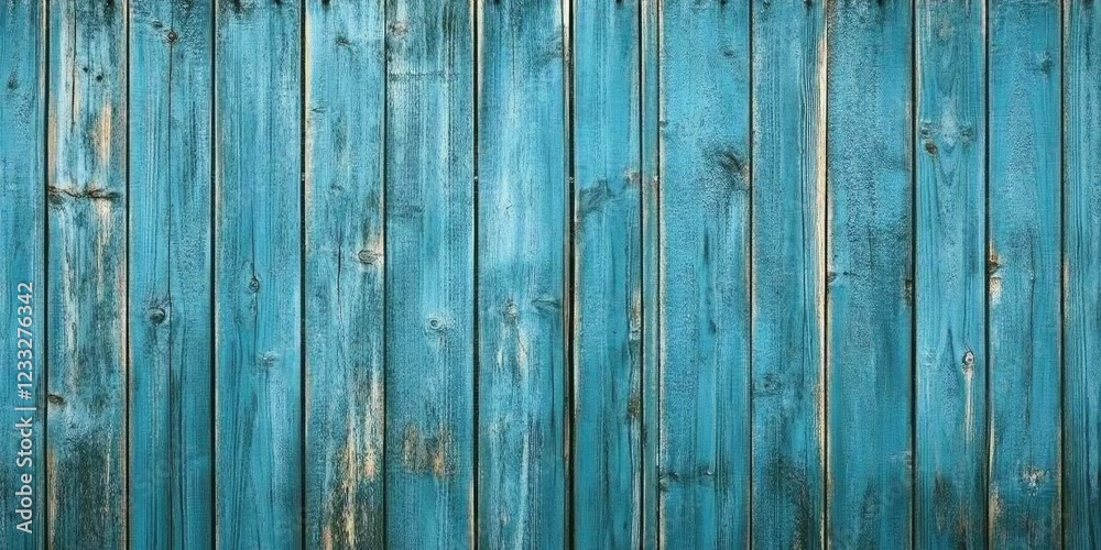 Naklejka premium A blue wooden background with a few brown spots