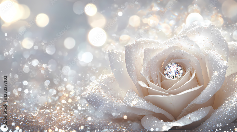 Fototapeta premium Brilliant Dreamy Golden Rose