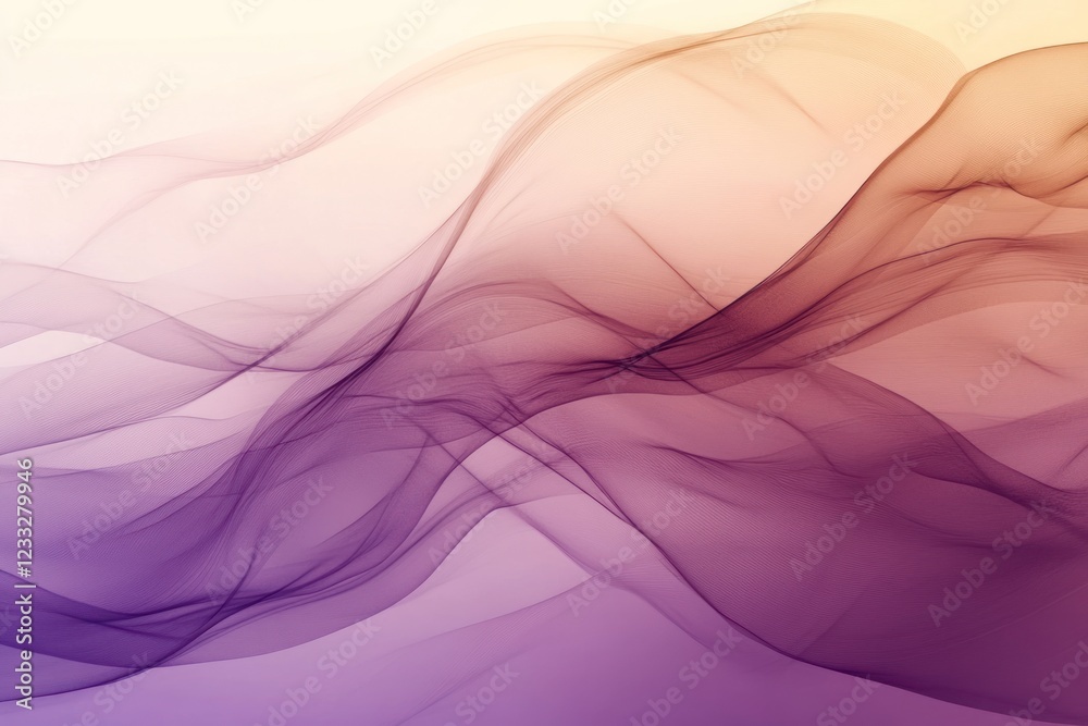 Abstract Purple and Orange Swirls: A Serene Digital Artwork Abstract Purple and Orange Swirls: A Serene Digital Artwork