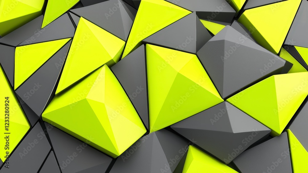 Abstract Geometric Background with Yellow and Gray Shapes Design Abstract Geometric Background with Yellow and Gray Shapes Design