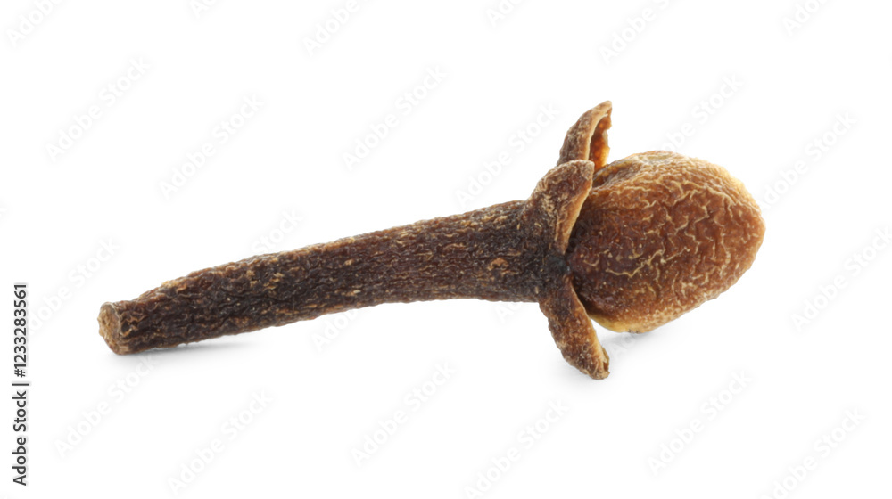 Aromatic spice. Dry clove bud isolated on white Aromatic spice. Dry clove bud isolated on white
