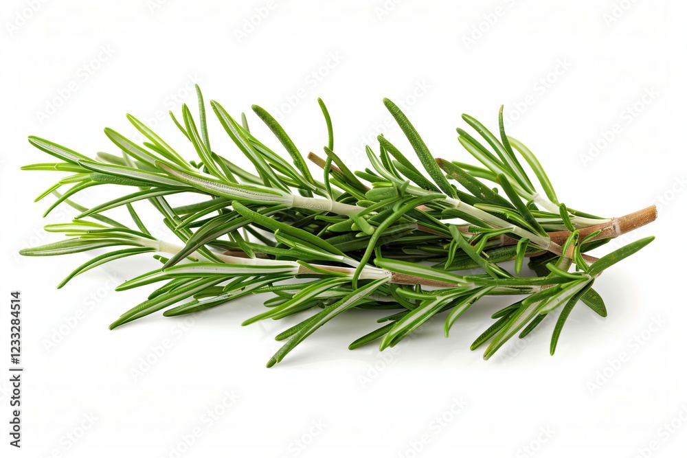 Fototapeta premium Fresh rosemary on white background