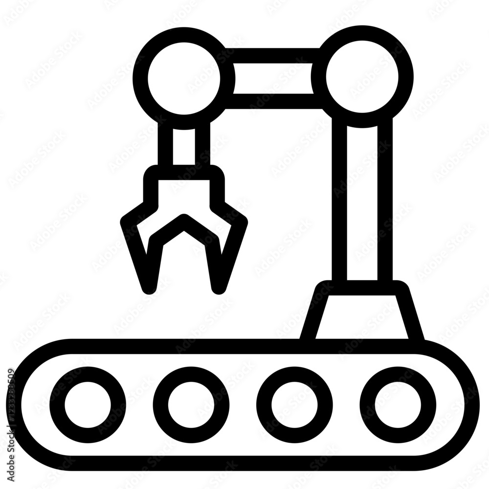 Robot Arm Icon Robot Arm Icon