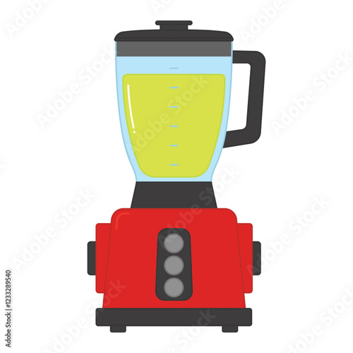 kids drawing vector illustration electric blender cartoon isolated