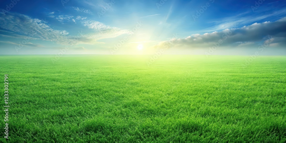 Lush green grass field with a slight gradient in color, grassy, meadow, nature, vibrant, landscape, scenic, outdoors Lush green grass field with a slight gradient in color, grassy, meadow, nature, vibrant, landscape, scenic, outdoors