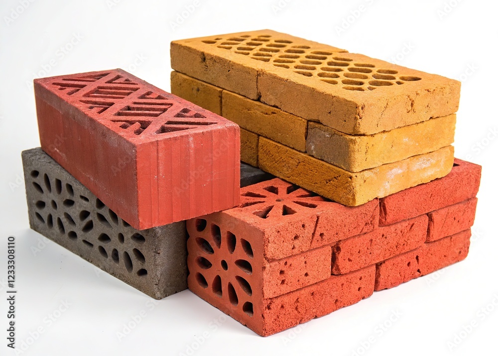 Stacked Brick Abstract Patterns - Vibrant Textures Stacked Brick Abstract Patterns - Vibrant Textures