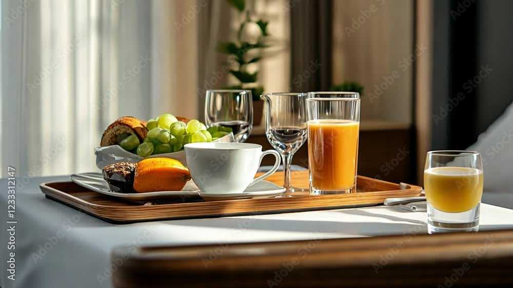 Luxurious Hotel Room Service Breakfast: A Delightful Morning Luxurious Hotel Room Service Breakfast: A Delightful Morning