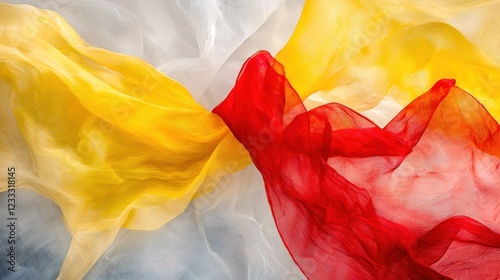 Wallpaper Mural Abstract Colorful Silk Fabric Flowing Dance Torontodigital.ca