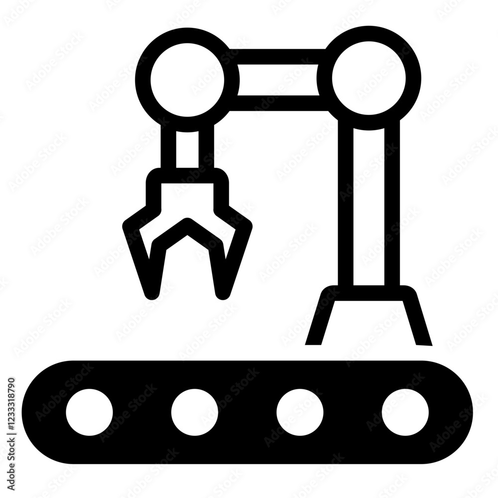 Robot Arm Icon Robot Arm Icon