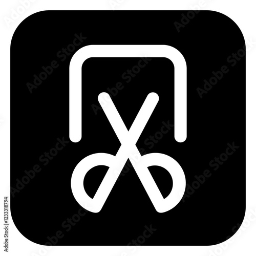 icon Screenshot in black color and glyph style	