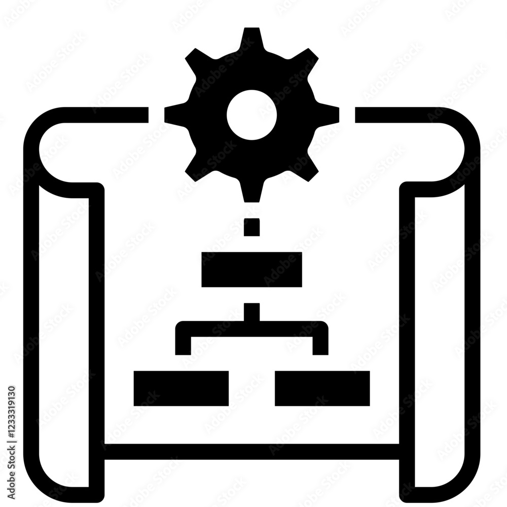 Fototapeta premium Implementation Icon