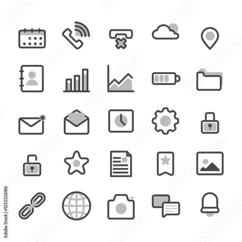 Mobile App Icon Set