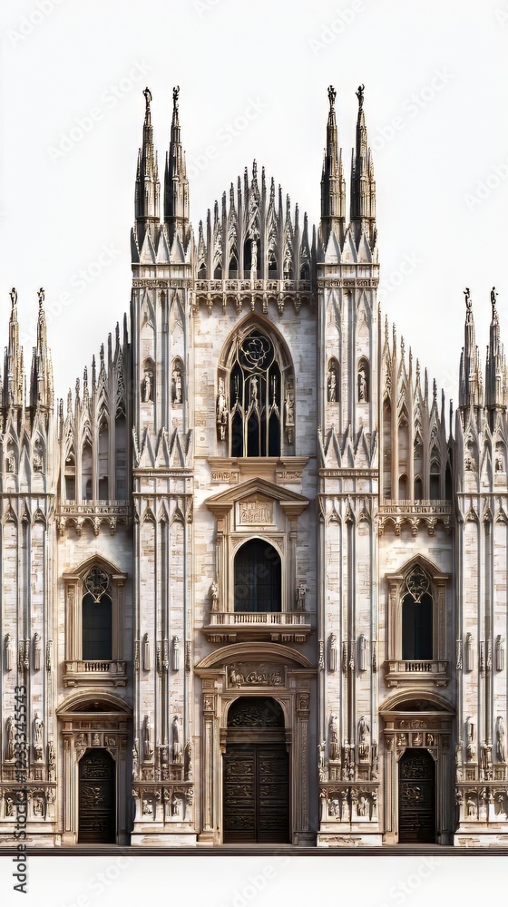 Fototapeta premium Gothic cathedral facade detail