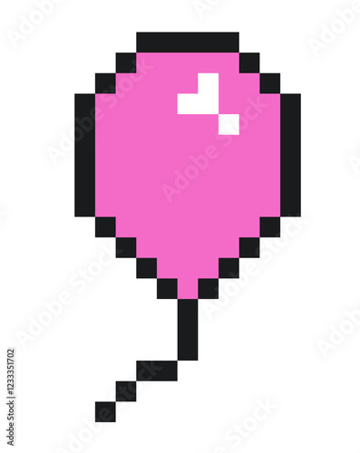 pixel balloon 8bit icon
