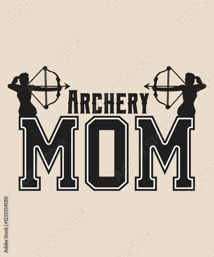  archery mom graphic design 