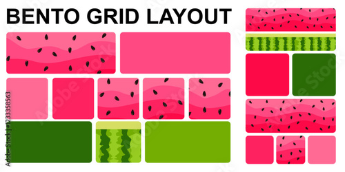 Modular shapes and bento grid template