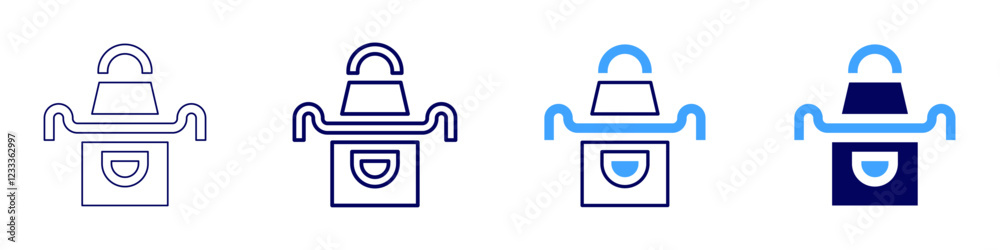 Apron clothes icon in 4 different styles. Thin Line, Line, Bold, and Bold Line. Duotone style. Editable stroke Apron clothes icon in 4 different styles. Thin Line, Line, Bold, and Bold Line. Duotone style. Editable stroke