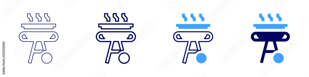 Barbecue drill icon in 4 different styles. Thin Line, Line, Bold, and Bold Line. Duotone style. Editable stroke Barbecue drill icon in 4 different styles. Thin Line, Line, Bold, and Bold Line. Duotone style. Editable stroke
