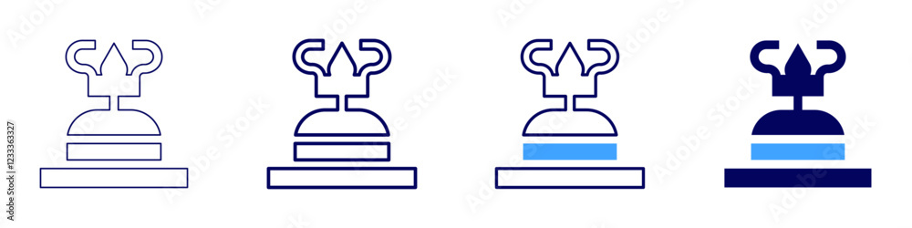 Big gas icon in 4 different styles. Thin Line, Line, Bold, and Bold Line. Duotone style. Editable stroke Big gas icon in 4 different styles. Thin Line, Line, Bold, and Bold Line. Duotone style. Editable stroke