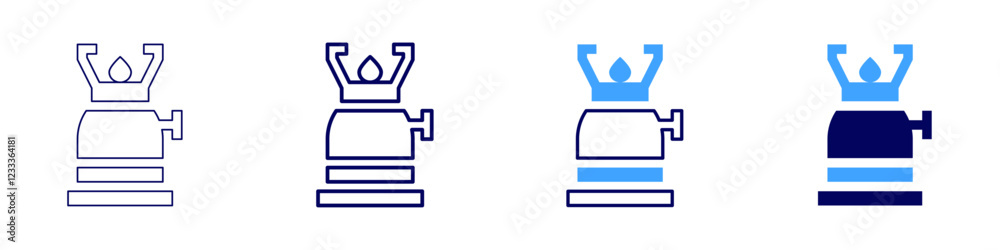 Cooking gas icon in 4 different styles. Thin Line, Line, Bold, and Bold Line. Duotone style. Editable stroke Cooking gas icon in 4 different styles. Thin Line, Line, Bold, and Bold Line. Duotone style. Editable stroke