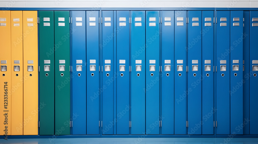 Empty locker room with open lockers, hanging sports gear, and soft lighting, symbolizing sports, teamwork, and a moment of rest after activity.
Empty locker room with open lockers, hanging sports gear, and soft lighting, symbolizing sports, teamwork, and a moment of rest after activity.