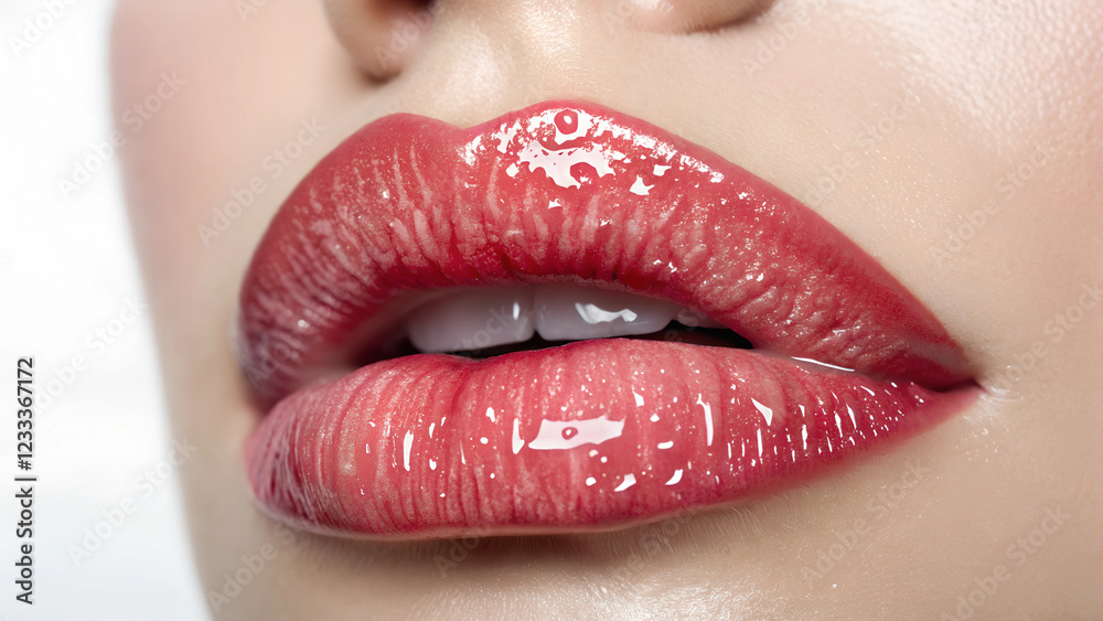 Obraz premium Shining Juicy Lips.