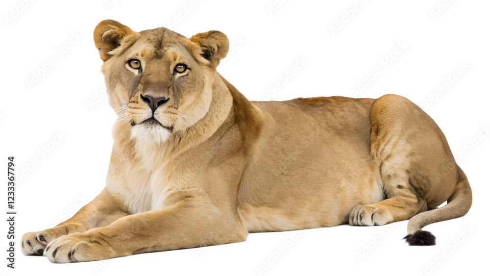 Obraz premium Lioness. PNG.