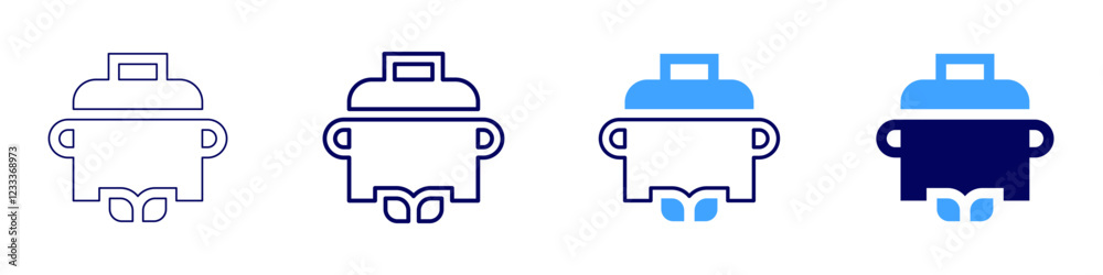 Small pot icon in 4 different styles. Thin Line, Line, Bold, and Bold Line. Duotone style. Editable stroke Small pot icon in 4 different styles. Thin Line, Line, Bold, and Bold Line. Duotone style. Editable stroke