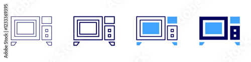 Tandoor oven icon in 4 different styles. Thin Line, Line, Bold, and Bold Line. Duotone style. Editable stroke