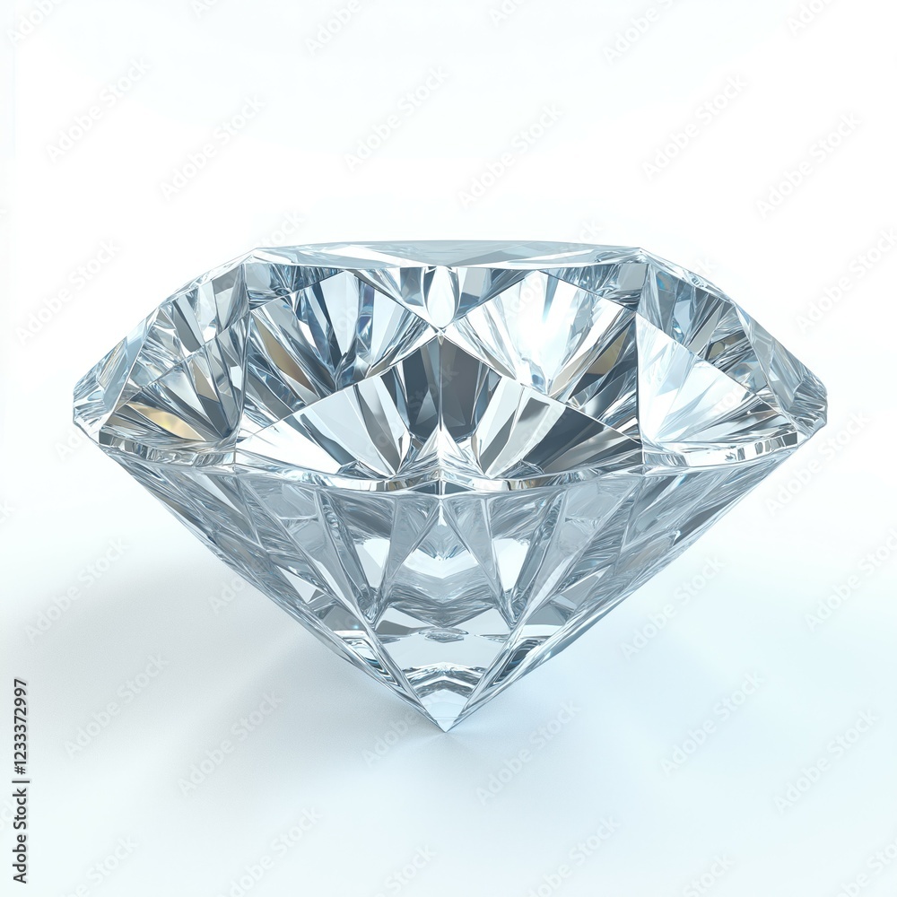 Sparkling Diamond with Sharp Facets - 4K Ultra HD Stock Photo Sparkling Diamond with Sharp Facets - 4K Ultra HD Stock Photo