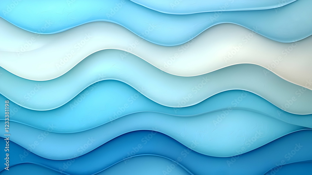 Fototapeta premium Abstract blue wave pattern background design