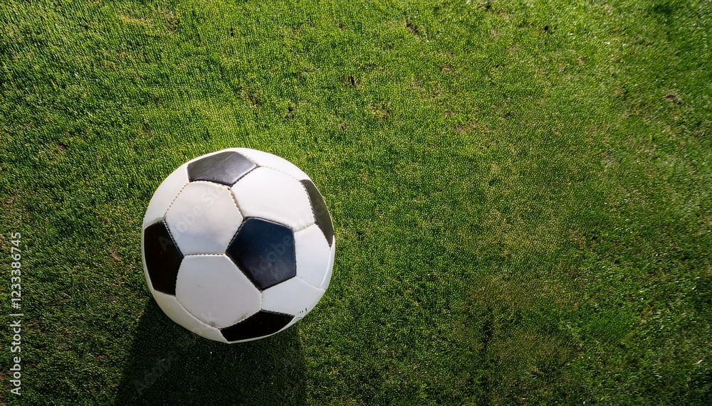 Soccer ball on lush green grass. Ready for the game! Soccer ball on lush green grass. Ready for the game!