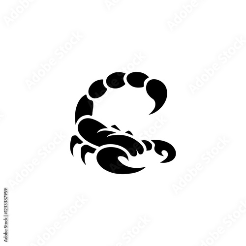 Scorpion Logo. Scorpion Logo Design. Scorpion Logo Brand. Scorpion Logo Vector Design Isolated on White Background photo