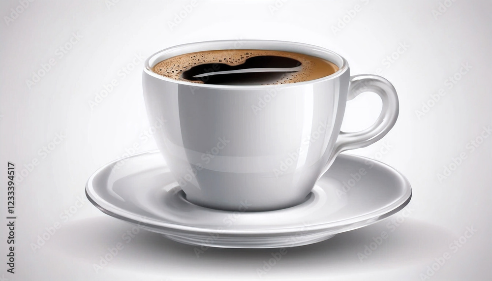 Cup of expresso Coffee Isolated on white background Cup of expresso Coffee Isolated on white background