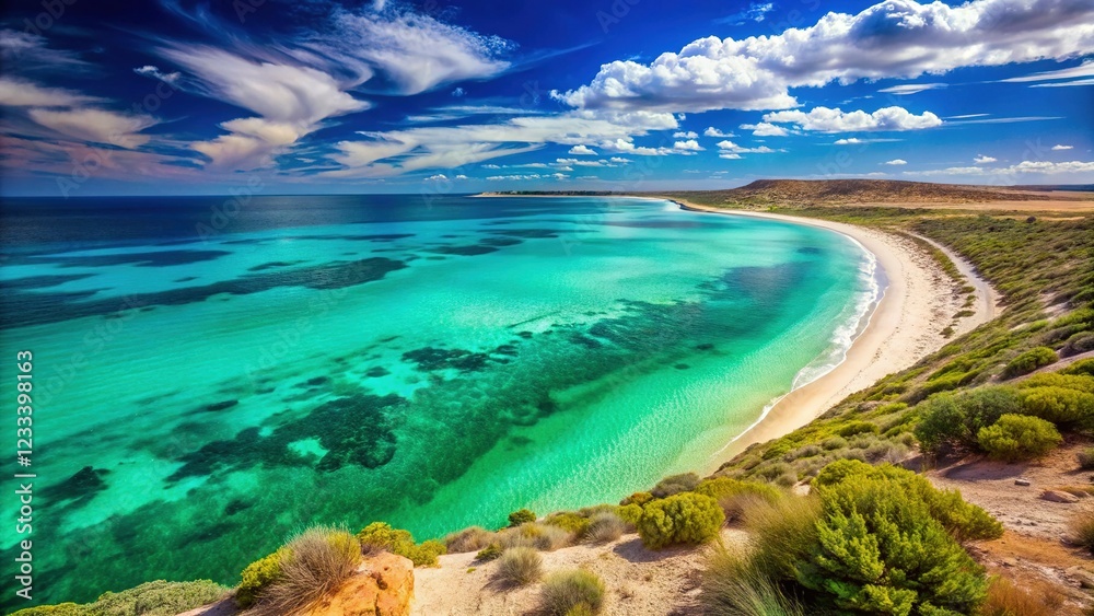 Obraz premium Breathtaking Beach View of the Ningaloo Reef in Western Australia