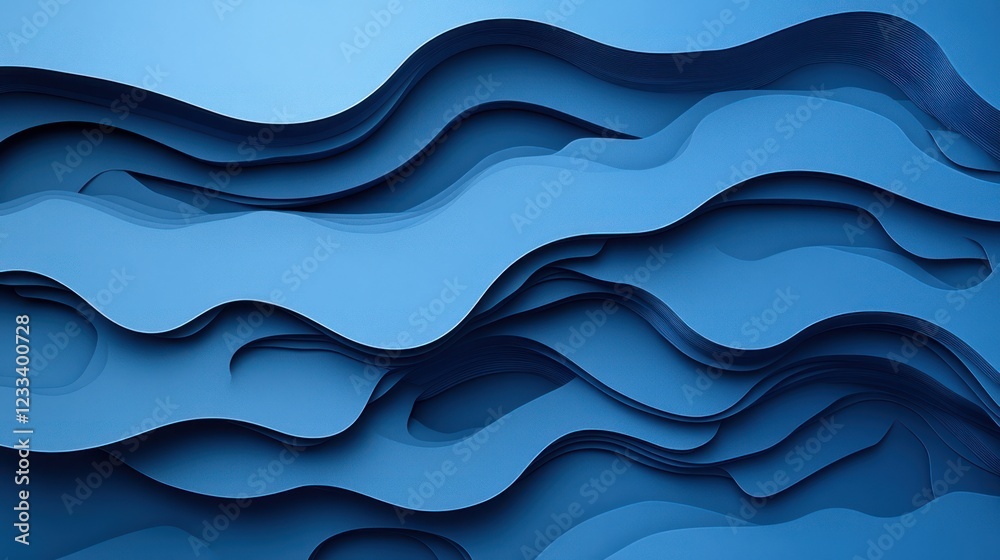 Abstract blue layered waves background design (1) Abstract blue layered waves background design (1)