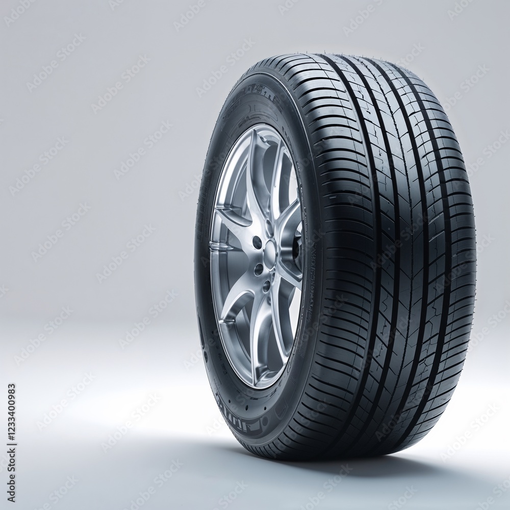 car wheel on white background car wheel on white background
