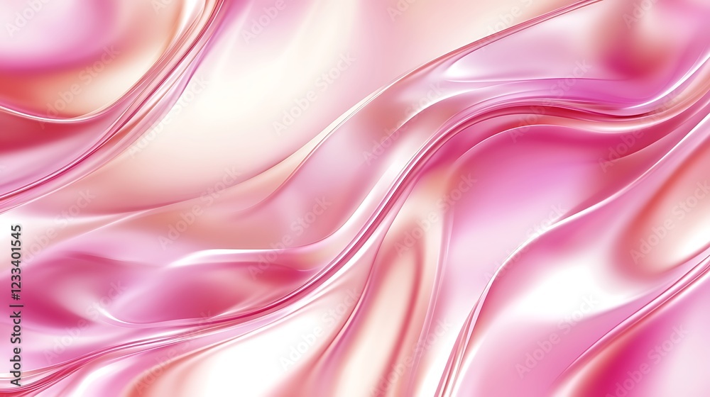 Abstract Pink and White Swirling Fluid Design Abstract Pink and White Swirling Fluid Design