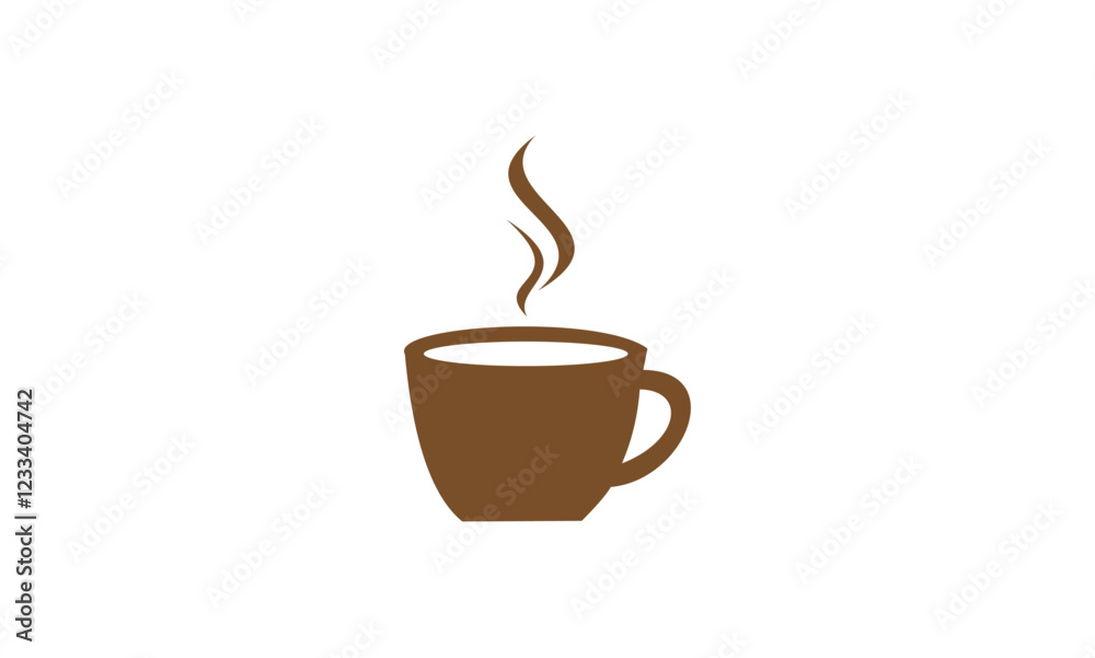 Obraz premium coffee cup logo vector