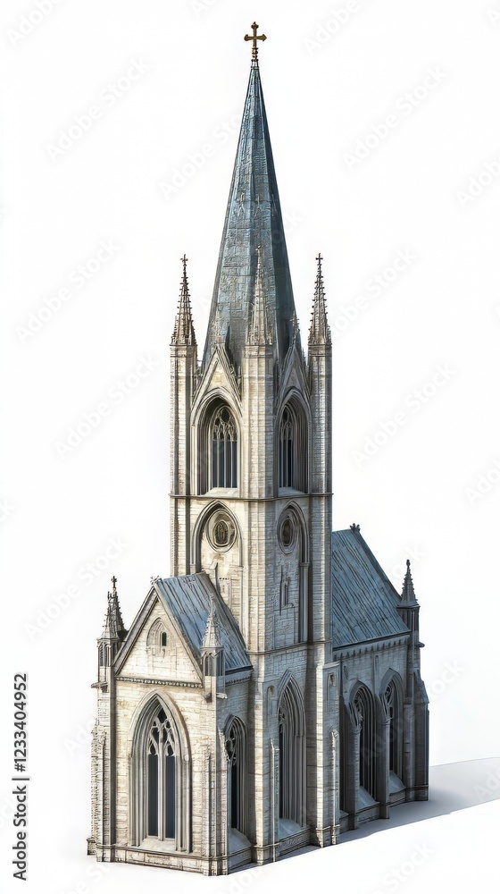 Gothic church architectural model Gothic church architectural model