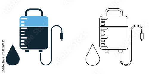 blood donation icon vector, medical charity, saving lives, and healthcare support, hospitals, clinics, blood banks, and awareness pictogram symbol ui and ux design, glyphs and stroke line
