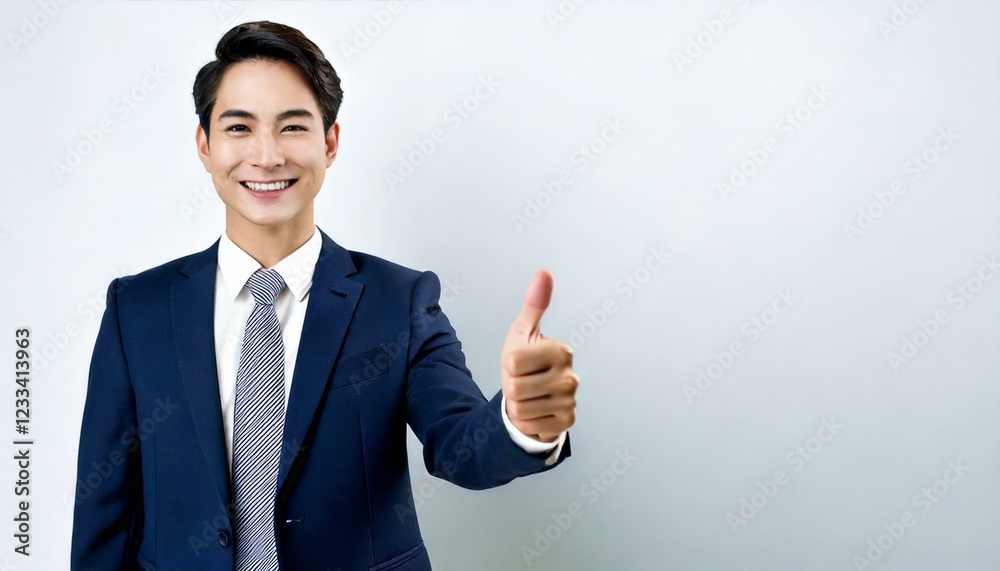  グッドポーズをするビジネスマン