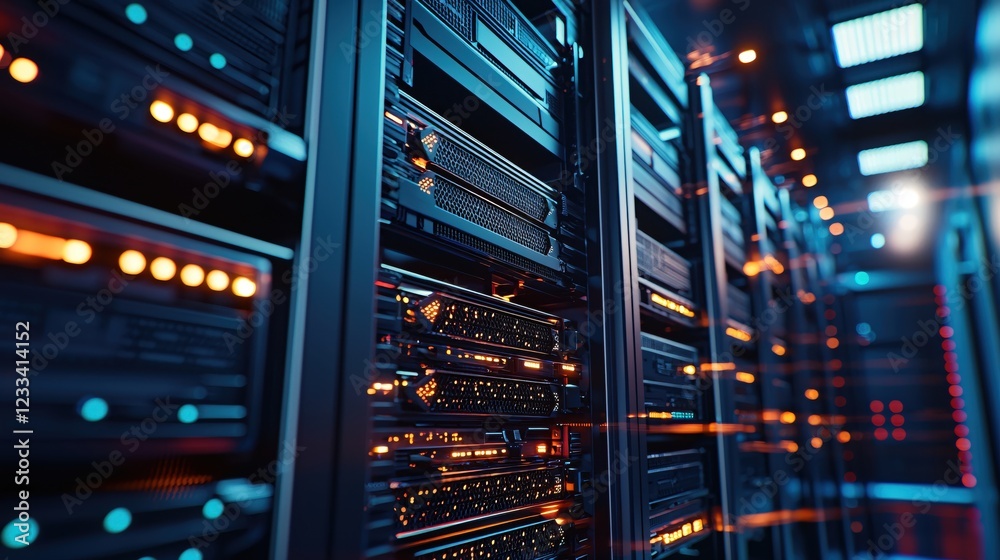 Powerful Server Room Technology Data Center Network Infrastructure Powerful Server Room Technology Data Center Network Infrastructure