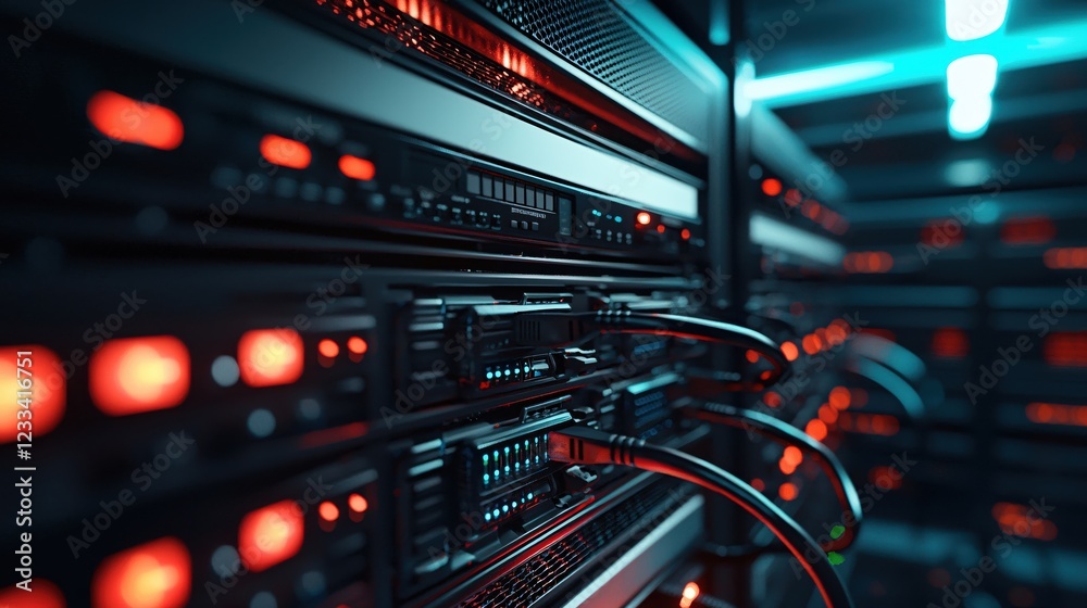 Modern Server Room Technology Network Data Center Infrastructure