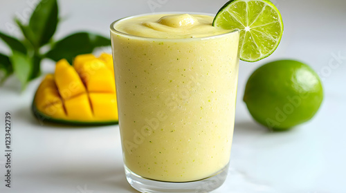 Creamy Mango Lime Smoothie Recipe photo