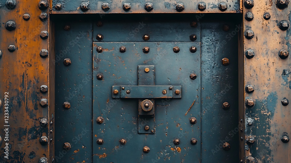 Rusty Metal Door: A Study in Texture and Time Rusty Metal Door: A Study in Texture and Time