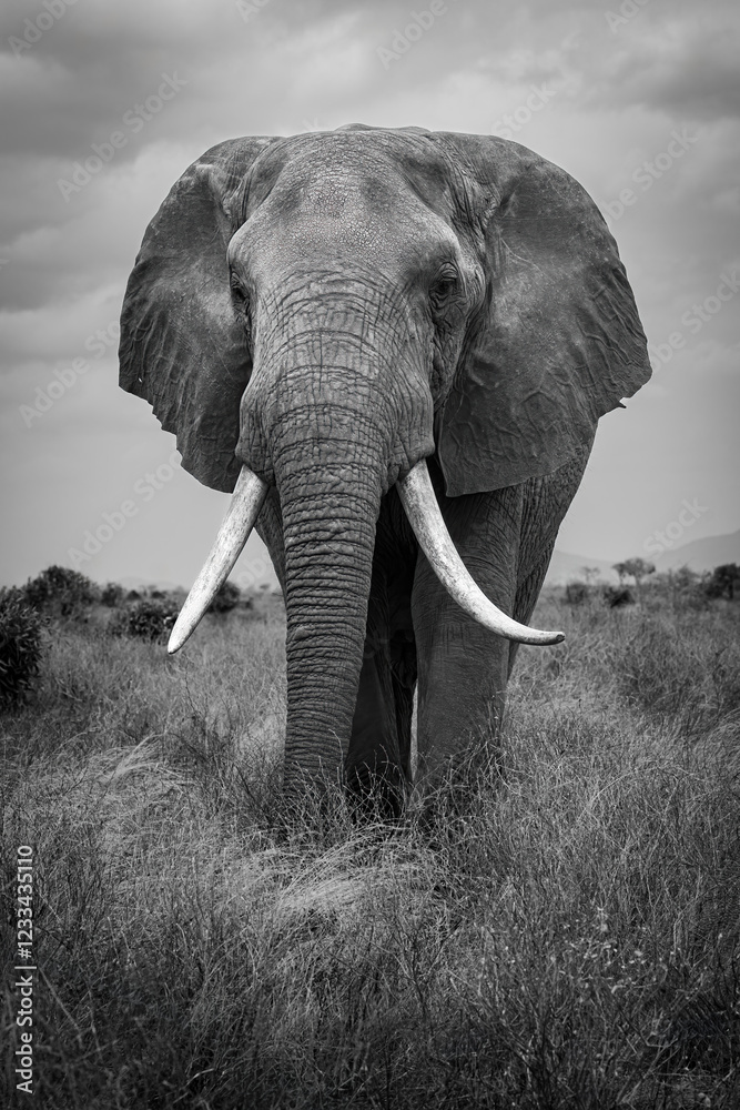 Naklejka premium Tusker Elephant