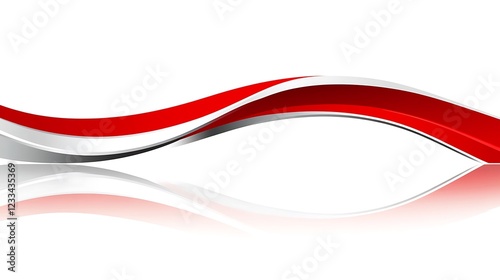 Free Download Abstract Red and Silver Wave Design Background - GFXLoad